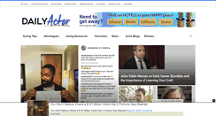 Desktop Screenshot of dailyactor.com